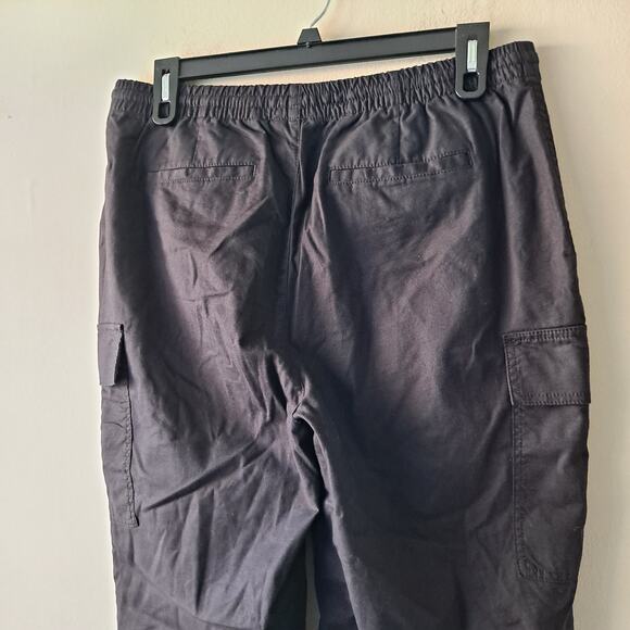 Lands' End Womens Black Elastic Waist Straight Leg Convertible Cargo Pants - 16 - Picture 8 of 11